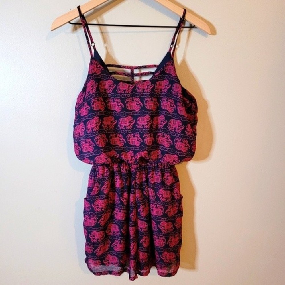 Boho Romper |Elephant Print | Romper | Casual